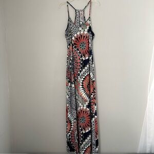 B_envied Maxi Patterned Dress Spaghetti Strap
